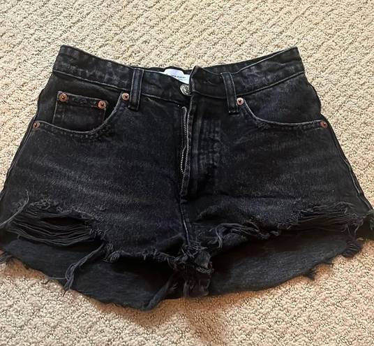 ZARA Black Denim Shorts