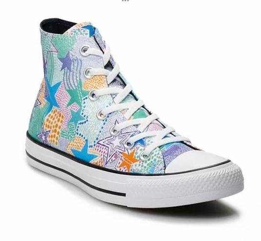 Converse  Chuck Taylor all star mosaic design high top sneakers lace up size 7.5