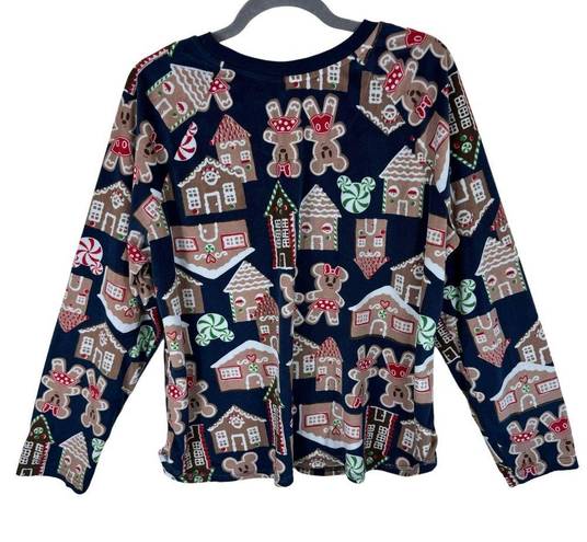 Disney  Mickey Mouse Gingerbread Lightweight Fleece Pajama Set Size XL