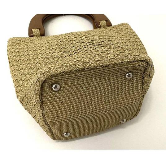 Talbots NWT  Small Woven Handbag Purse Tote (small flaw)