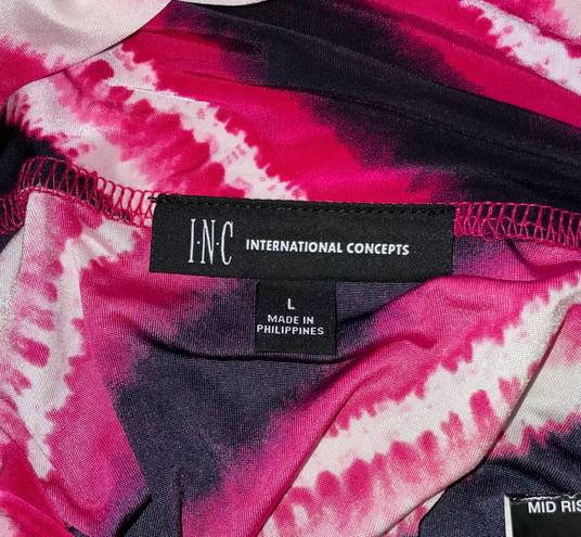 INC New  Tie Dye Convertible Maxi Skirt and Strapless Dress Pink Multi