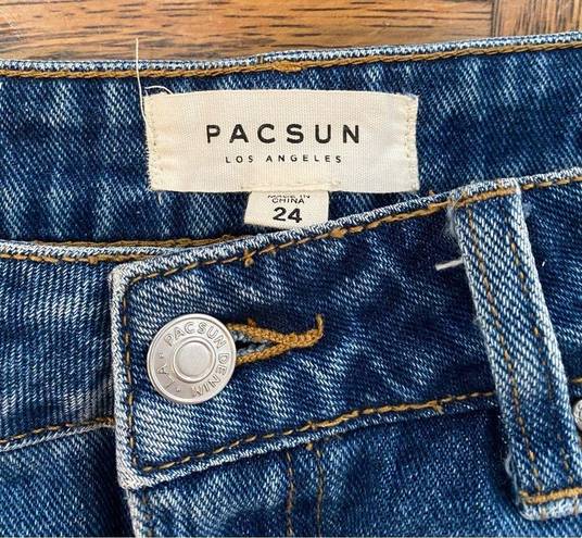 PacSun High-Waisted Medium Wash Denim Skirt