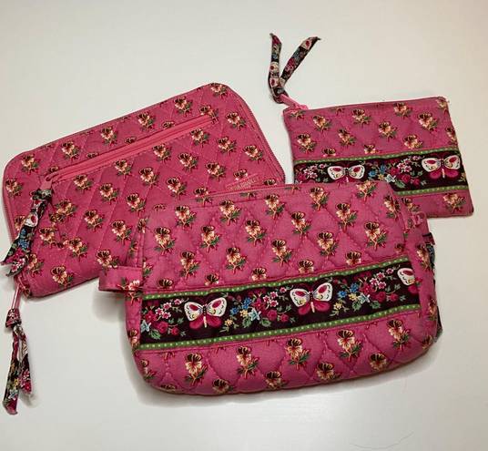 Vera Bradley Floral Pink Bundle Set of 3