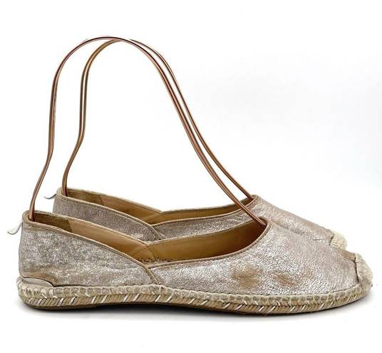 Rag and Bone  Georgie Silver Platinum Espadrille Slip-On Shoe Women’s Size 39.5 | 9