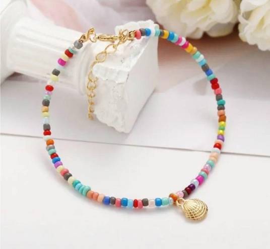 1pc Boho Gold Shell Beaded Anklet Beach Adjustable Bracelet Women Jewellery HP