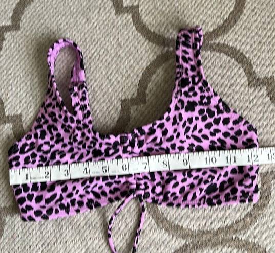 Cabana Del Sol  purple black cheetah print bikini