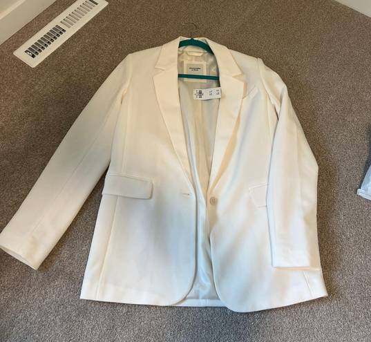 White Abercrombie Blazer