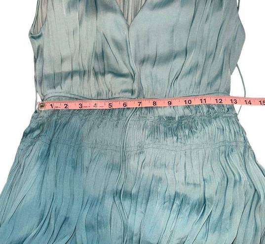 White House | Black Market  Teal Blue Sleeveless Pleated Midi Dress Women Size XS