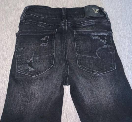 American Eagle Outfitters High Rise Skinny Jeans Black Size 00