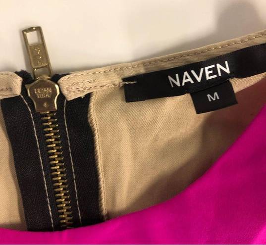 Naven  Womens Brown Round Neck Sleeveless Back Zip Mini Dress
