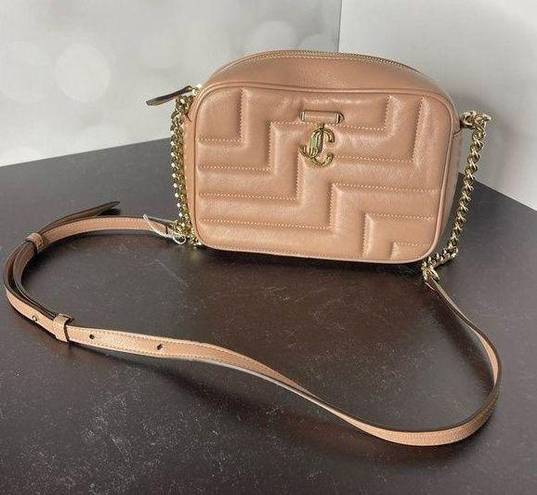 Jimmy Choo  Varenne Leather Crossbody Camera Bag Light Pink Women’s