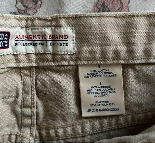 Faded Glory  Vintage high waisted khaki mom denim cargo style shorts size 6