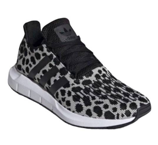 Adidas Swift Run Leopard-Print Shoe, Size: 7.5