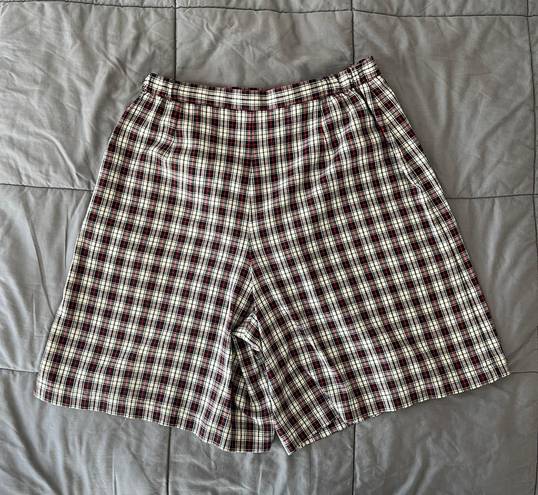 Vintage Company Collection Navy/Red Plaid Skort Multiple Size 16