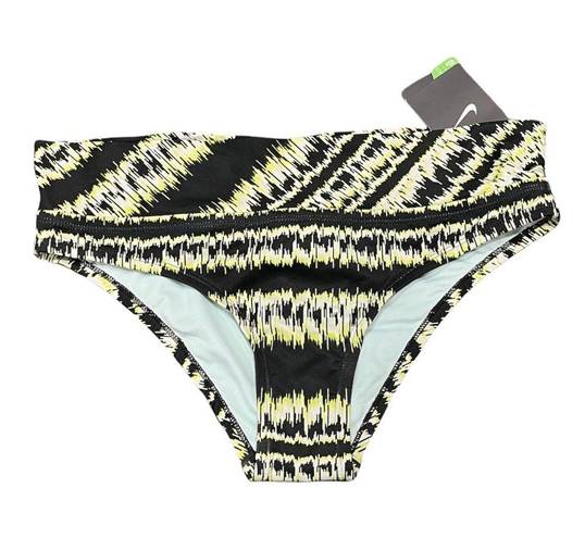 Nike NEW  Women’s Brush Stripe Bikini Brief size M Green Venom