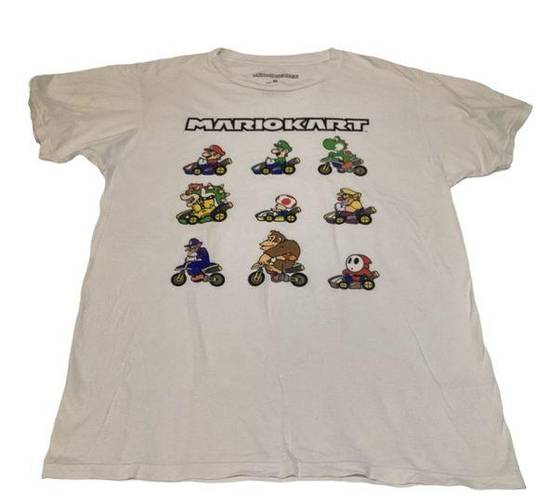 Nintendo Super Mario Kart T-Shirt Official  White Size M GUC