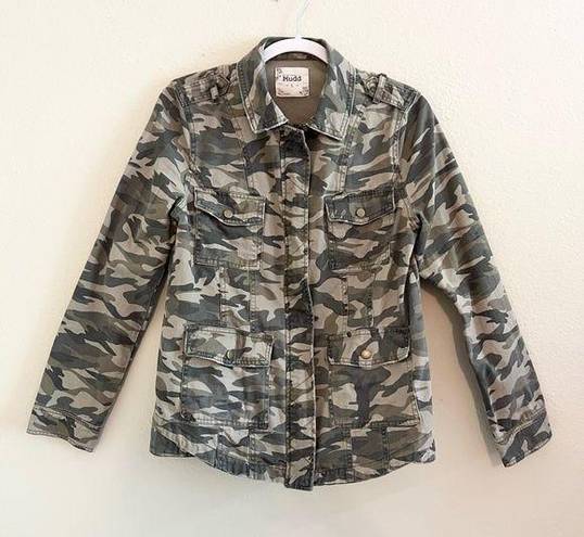 Mudd  Camo Trucker Jacket Cotton Zipper Button Size L