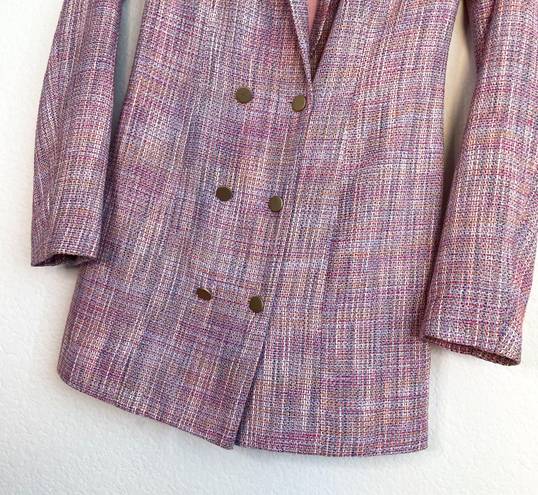 L'Academie Revolve Pink Tweed Blazer Mini Dress 