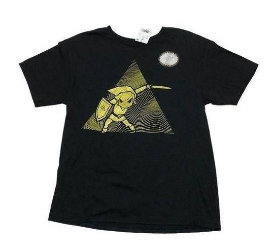 Nintendo NWT Legend of Zelda Black Gold Tee T-Shirt Top New