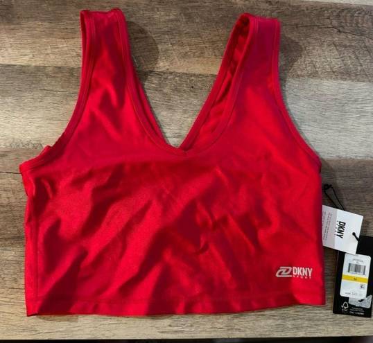 DKNY  Cropped Tank in Ski Patrol Red Size M MSRP $50 NWT