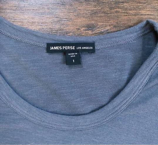 James Perse  • Blouson T-Shirt Dress grey jersey knit mini bodycon short sleeve