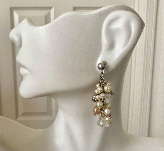 Coldwater Creek  pearly cluster earrings