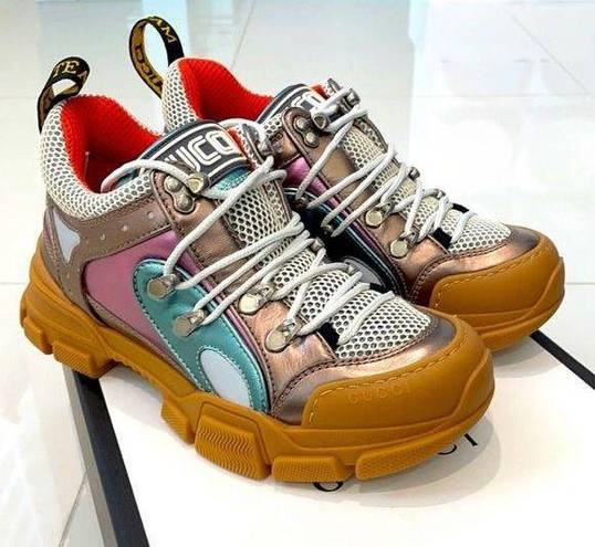 Gucci  Flashtrek Metallic Sneakers