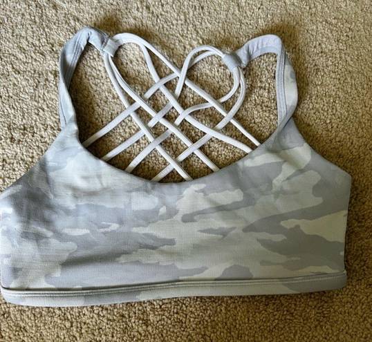 Lululemon Free To Be Wild Bra White Camo