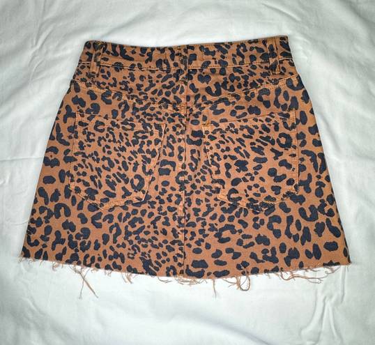 Free People Cheetah Skirt