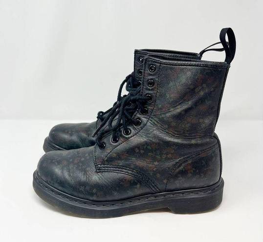 Dr. Martens  1460 Little Flowers Black Floral Print Combat Lace Up Boot US 9 EU41