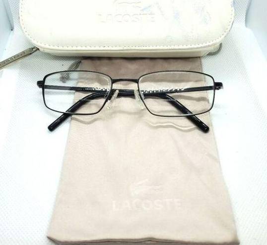 Lacoste  Black Prescription Glasses Frames, Case, & Dust Bag