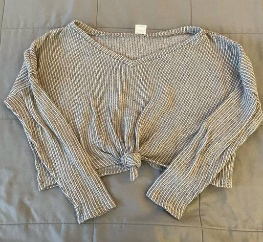 gray crop top Size XS