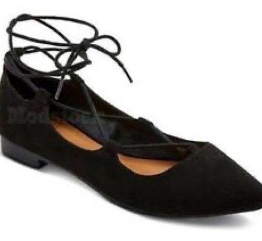 Mossimo Supply Co  Black Wrap Flats Women’s Size 10