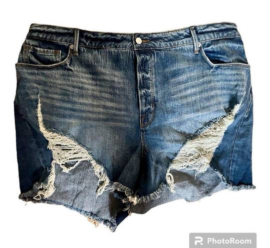 Good American  Bombshell Plus Size Denim Shorts