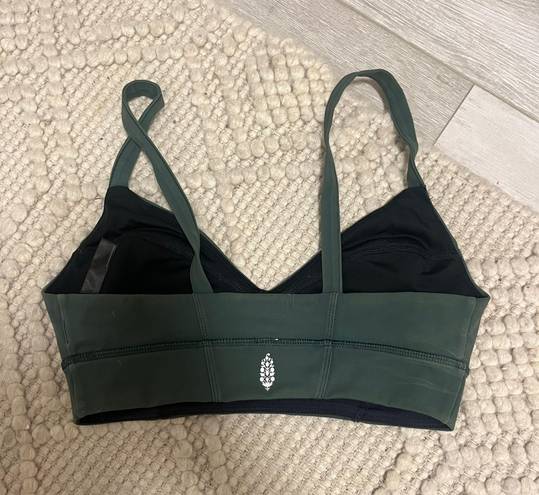 Free People Movement Army Green Sports Bra