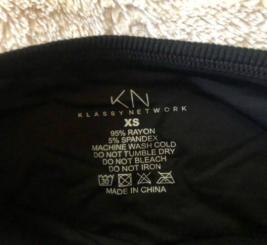 Klassy Network NWOT  Strapless Cami Brami Crop Top XS