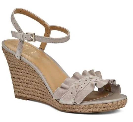 Jack Rogers  Vale Ankle Buckle Espadrille Wedge Heels Sandals 11