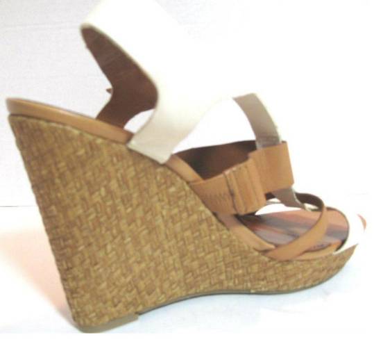 Jessica Simpson  'Casie' Ivory/Tan Leather Platform