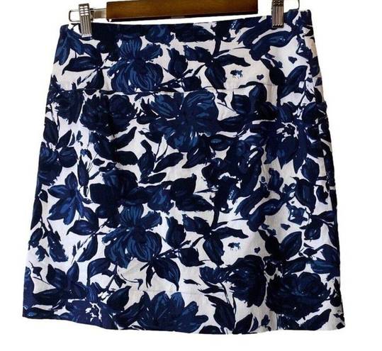 Krass&co S.C. & . Women's Skirted Shorts Tummy Control Medium Blue‎ Floral Pattern