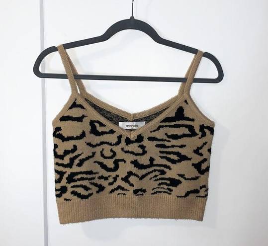 Storets NWOT |  Anna Leopard Knit Bustier | SZ Sm