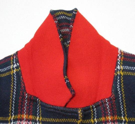 J.Crew NWT  Sophie in Black Stewart Tartan Open-Front Sweater Blazer Cardigan XS