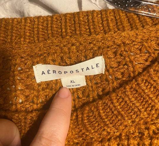 Aeropostale  Brown Cropped Sweater