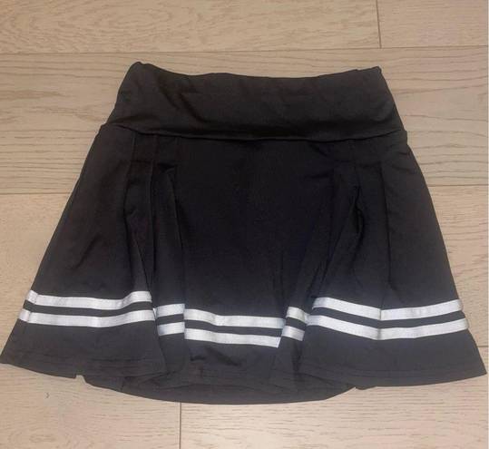 Black Pleated Tennis Skirt