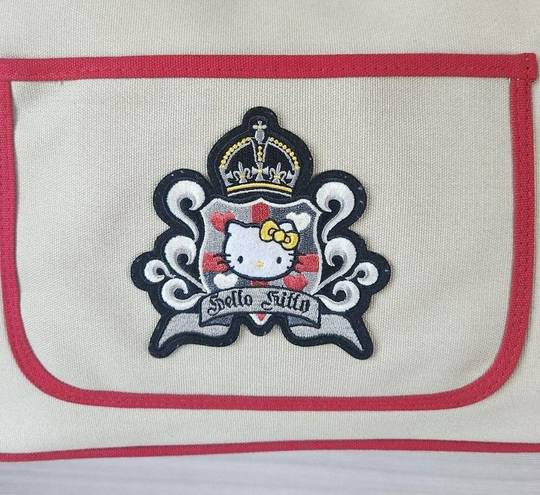 Sanrio  Royal Crown Hello Kitty Patch Messenger Shoulder Crossbody Canvas Bag