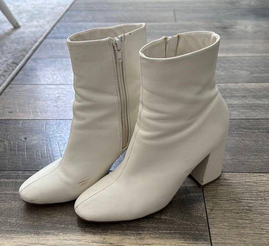 Nasty Gal White Booties