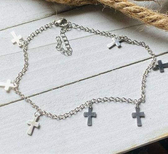 Stainless Steel Cross Ankle Bracelet Anklet