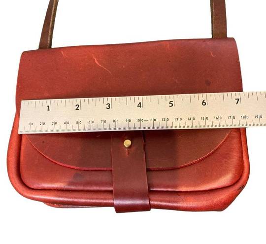 Krass&co Orox Leather  Merces Petite Red Leather Shoulder Bag