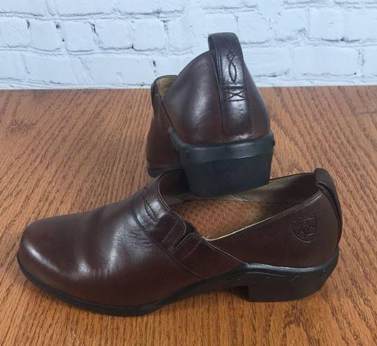 Ariat  paddock slip on leather shoes 52326 brown womens sz 6 GUC