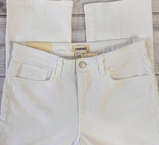 L'Agence NEW L’Agence Nadia High Rise Cropped Straight Blanc White Capri Jeans Size 27/2