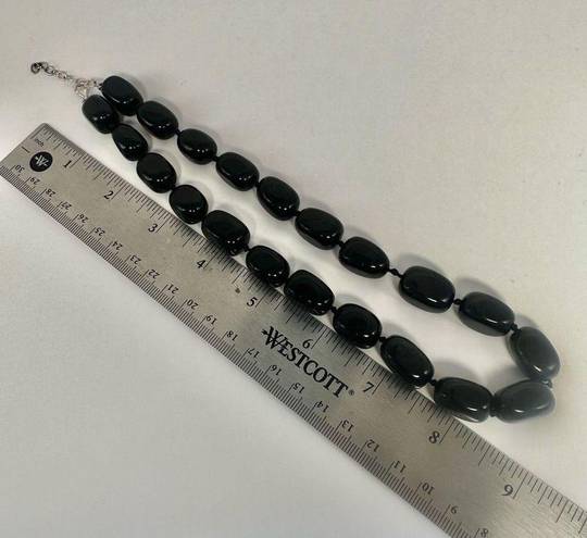 Onyx black  beaded necklace